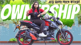 Short Term Ownership Review  TVS Apache RTR 4V FI ABS  Kazi Nourin [upl. by Santana617]