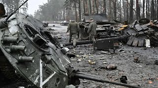 A TANK TRAP UNITS FORM 4 UKRAINIAN BRIGADES DEVASTATED ATTACKING RUSSIAN COLUMN  2024 [upl. by Saqaw857]