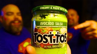 IS TOSTITOS NEW AVOCADO SALSA THE PERFECT SUPER BOWL SNACK Food Review [upl. by Artkele406]