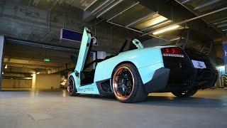 Lamborghini Murcielago LP6404 Roadster  ARMYTRIX Exhaust  ADV1 Wheels  Tiffany Blue [upl. by Etnoed]