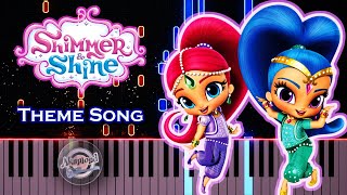 Shimmer and Shine Opening Piano Tutorial [upl. by Brufsky]