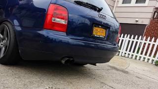 Audi a4 18t 3inch down pipe 25 straight pipe [upl. by Killion815]