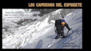 ESPIGüETE Escalada invernal circo norte [upl. by Ynnob]