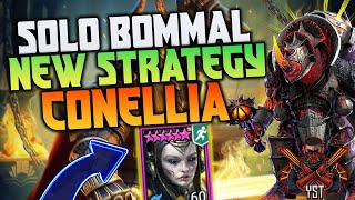 💥NEW STRATEGY💥CONELLIA SOLO quotBOMMAL HARDquot   Raid Shadow legends [upl. by Etnoed556]