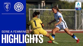 EMPOLI 14 INTER WOMEN  INTER WOMEN HIGHLIGHTS  2122 Serie A Femminile 🙌🏻⚫🔵 [upl. by Eissim]