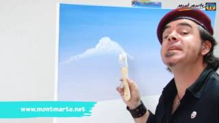 Art Lesson How to Paint Clouds Using Oil Paint [upl. by Artemla80]