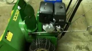 John Deere 1032 Snowblower Repair amp Modification Video Part 12 [upl. by Armilda]