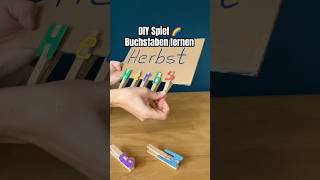 DIY Spiel Buchstaben lernen kindergarten diy funforkids kidscrafts diycrafts kidsactivities [upl. by Onia]