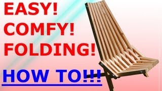 How to make the Folding Stick Chair  Easy Project [upl. by Arraeic445]