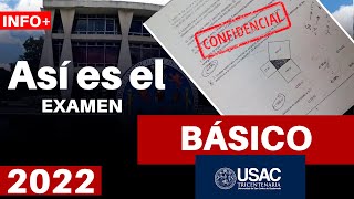 ASÍ es el EXAMEN BÁSICO USAC  TEMARIO  SIMULADOR ADMISIONES USAC 2022 [upl. by Marijane]