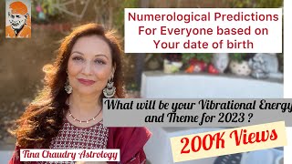 Numerological Predictions and Guidance for Everyone for 2023Based on Date of Birth [upl. by Byram]