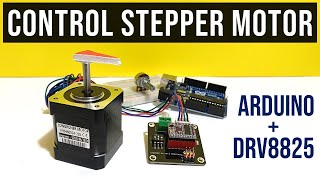 Control Stepper Motor with Arduino and DRV8825 driver [upl. by Bodi367]