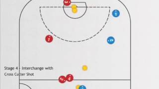 Box Lacrosse  Motion Offence Stage 4 [upl. by Lennad]