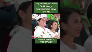 VP SARA DUTERTE FLYING KISS SA LAHAT NG SUPPORTERS NIYA  saraduterte vpsara indaysara [upl. by Ringe]