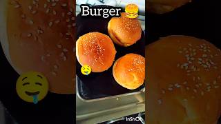 Making McDonalds like burger 🍔 shorts snack [upl. by Oznole438]