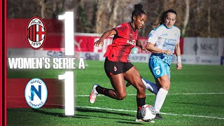 Rossonere salvage a point at the death  Milan 11 Napoli  Womens Serie A Highlights [upl. by Reina]