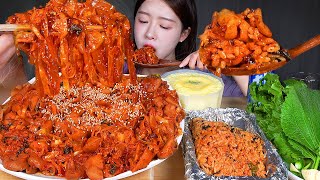 ASMR MUKBANG  오랜만이야 매운 야채곱창 수혈 🔥 알곱창 듬뿍 🥹 볶음밥 계란찜 먹방 Spicy Stirfried Pork Intestines Gopchang [upl. by Enelec]