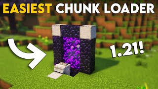 Minecraft Chunk Loader 121  Easiest Chunk Loader In Minecraft [upl. by Nellek]