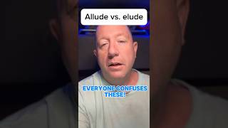 Allude vs Elude—don’t confuse these words learnenglish grammar [upl. by Ecurb]