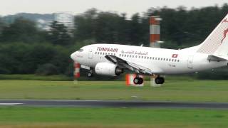 Tunisair 737600 landing at FDH [upl. by Phionna]