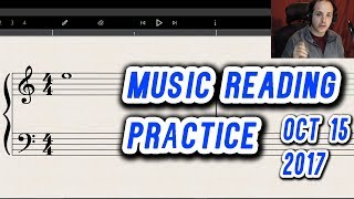 Music Reading Practice Session for Both Clefs and Ledger Lines [upl. by Mundy350]