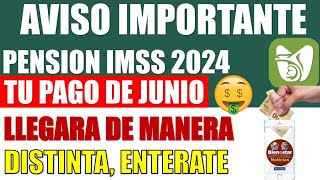 🪪🔔ALERTA CON ESTO💵Pensionados del IMSS 2024 recibirán su pago de junio de manera distinta [upl. by Bush]