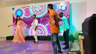 Vasta Nee venuka song Nani movie Sangeet event Hema Venkateswara musical events [upl. by Ybbor919]