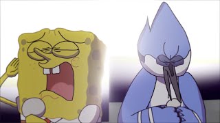 Spongebob and Mordecai sing Golden Hour but its a season finale an animation [upl. by Suicul]