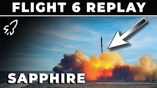 Starship Flight 6 Launch Replay From Sapphire Cam [upl. by Dric]