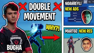 Why Bugha STOPPED Using Double Movement  Martoz NEW Res  Noahreyli NEW ADS Sens Pro Updates [upl. by Eedak]