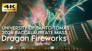 UST Baccalaureate Mass Fireworks 2024  Dragon Fireworks [upl. by Rentschler]