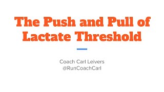 Two Approaches to Lactate Threshold Training [upl. by Chadwick]