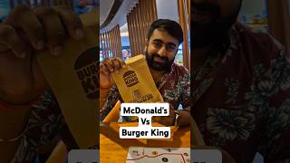 McDonalds vs Burger king  sabse sasta burger kiska hai best 🍔 [upl. by Renaud88]