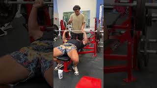 225 Bench Press Challenge fitnesstips workoutips gymworkout 225bench chestworkout [upl. by Greenfield]