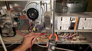 Furnace Troubleshooting Step by Step with Multi Meter [upl. by Litta]