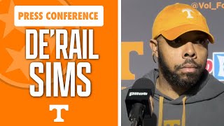 Tennessee football RB coach De’Rail Sims speaks to the media during Georgia week I GBR [upl. by Iolenta904]