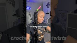 Easy Way To Install Passion Twists Using Crochet💫shorts twist hairstyles braids tutorial fyp [upl. by Adis]