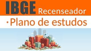 IBGE  Recenseador Plano de Estudos [upl. by Senoj]