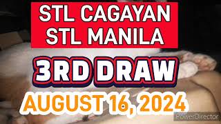 STL CAGAYAN amp MANILA RESULT TODAY 3RD DRAW AUGUST 16 2024 8PM [upl. by Nicolai]