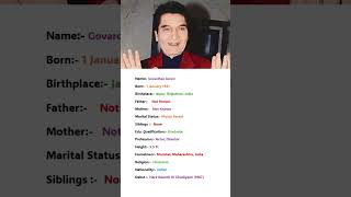 Famous Actor Govardhan Asrani Biography shortvideo shorts trending viralvideo trendingshorts [upl. by Modnarb]