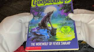 Looking at a true first print of Goosebumps The Werewolf of Fever Swamp with the Calendar [upl. by Nilyarg648]