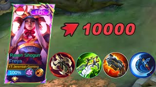 NEW ONE SHOT BUILD FOR HIGH DAMAGE FREYA😯  FREYA BEST BUIILD 2023  MUST WATCH  MLBB [upl. by Hey]