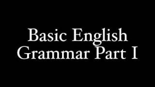 Basic English Grammar For Learning Latin Part I [upl. by Linskey]