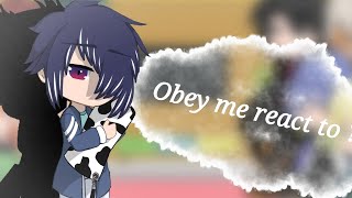 Past 7 brothers react to eachother    Obey me   part 7 BelphegorBelphie  angst  gacha  🎸 [upl. by Ahsiener]