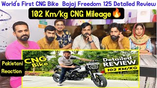 Reaction On Worlds First CNG Bike  Bajaj Freedom 125 Detailed Review  102 Kmkg CNG Mileage🔥 [upl. by Adnavoj22]