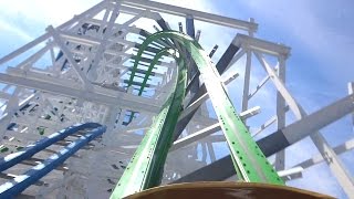 Twisted Colossus POV Six Flags Magic Mountain [upl. by Reneta]