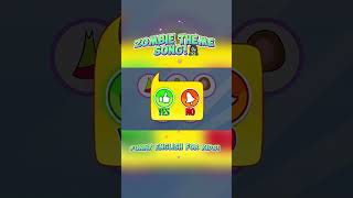 Zombie Theme Song 🧟‍♀️ Funny English for Kids animation kids [upl. by Younglove881]