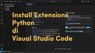 Cara Install Extensions Python di Visual Studio Code python phyton tutorial visualstudiocode [upl. by Jepson131]