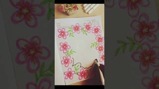 Diary Decoration Ideas🌺🌿 shorts ytshorts trending [upl. by Clim471]