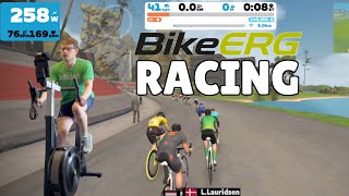 Racing on Zwift with Concept 2 BikeErg [upl. by Anivid42]